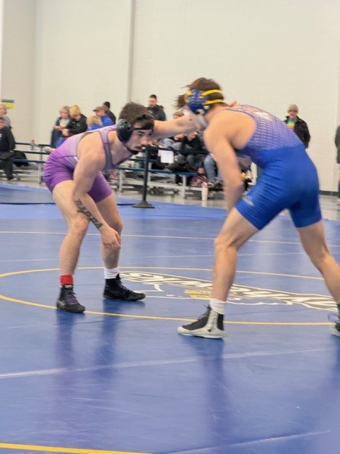Sophomore Isaac Barba (165 pounds) was one of three Wolves wrestlers to complete at the NJCAA national wrestling tournament. 