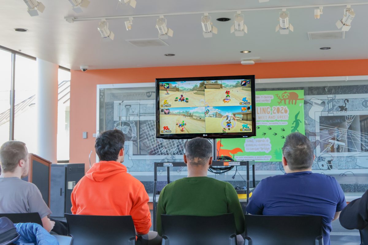 JJC students compete in the Mario Cart Tournament on Feb. 23, 2026.