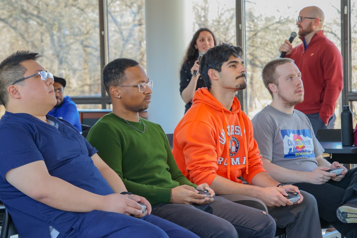 JJC students compete in the Mario Cart Tournament on February 23, 2026.