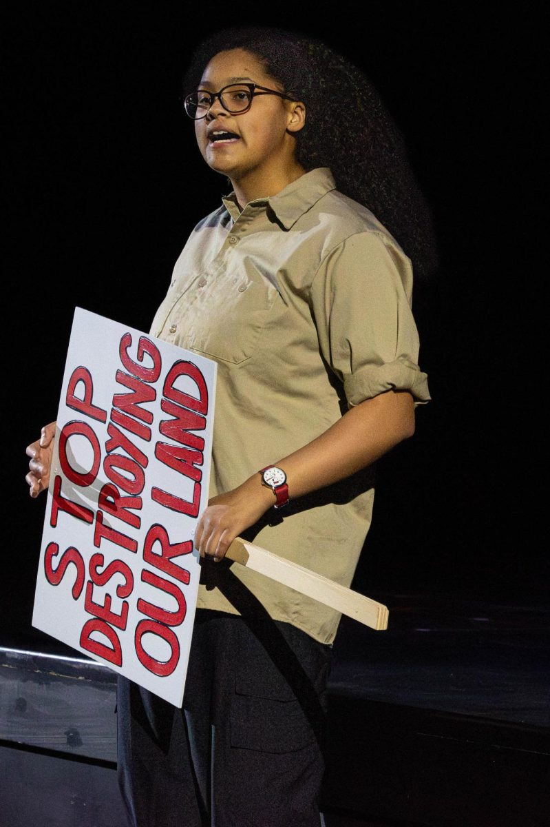 Blade Carey performing in "Working: A Musical", which was performed by the JJC Theatre from March 5-8. 
