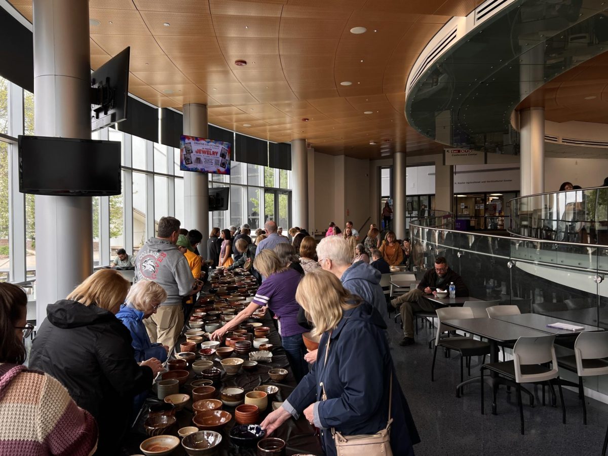 The Empty Bowls Project, which raised money for JJC's micro pantries and emergency funds, was held at Main Campus on Thursday, April 16. 