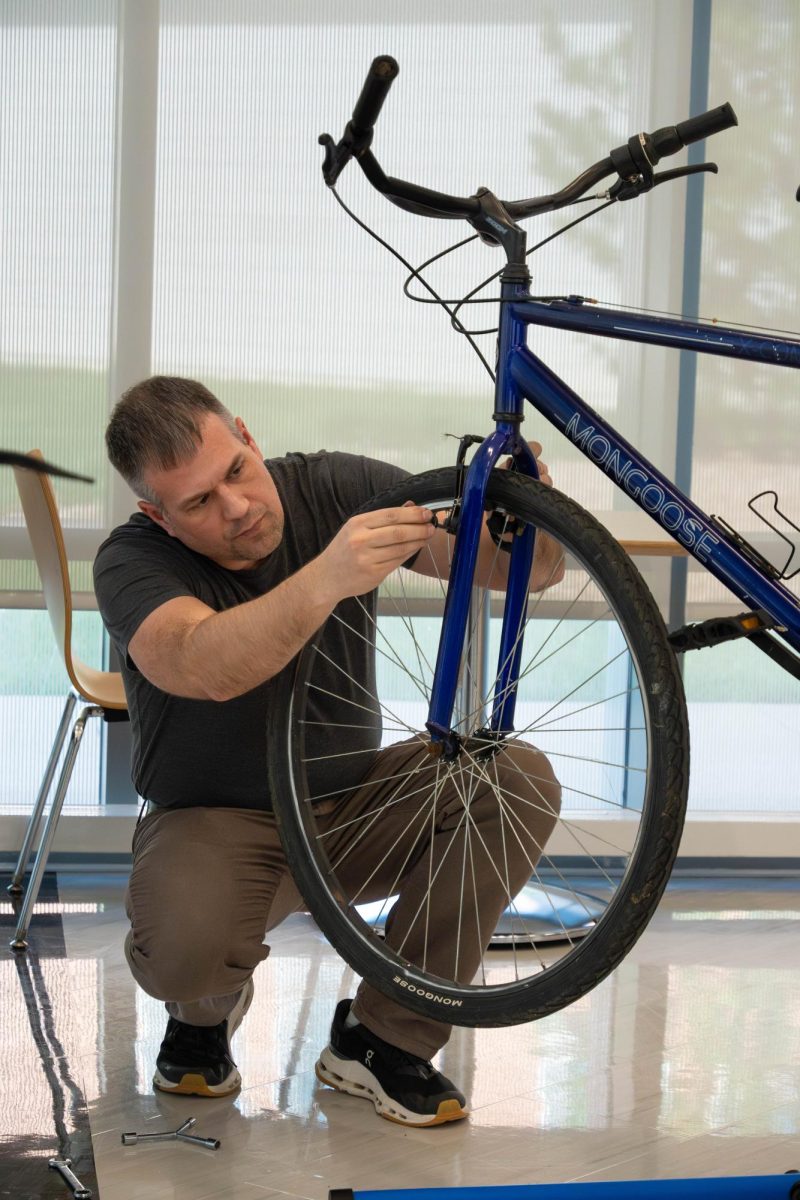 The Repair Cafe was held on April 18, 2026, at the Romeoville campus. 