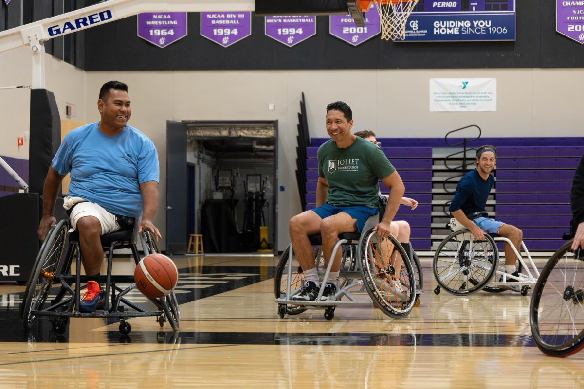 Disability Awareness Club partnered with Lincolnway Special Recreation Center to host wheelchair basketball. The event took place on Tuesday, April 28, from 4:00 - 5:30 p.m. in the Event Center Gymnasium during Open Gym. 