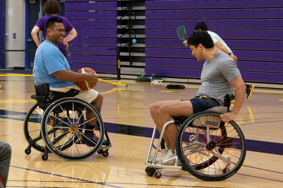 Disability Awareness Club partnered with Lincolnway Special Recreation Center to host wheelchair basketball. The event took place on Tuesday, April 28, from 4:00 - 5:30 p.m. in the Event Center Gymnasium during Open Gym. 