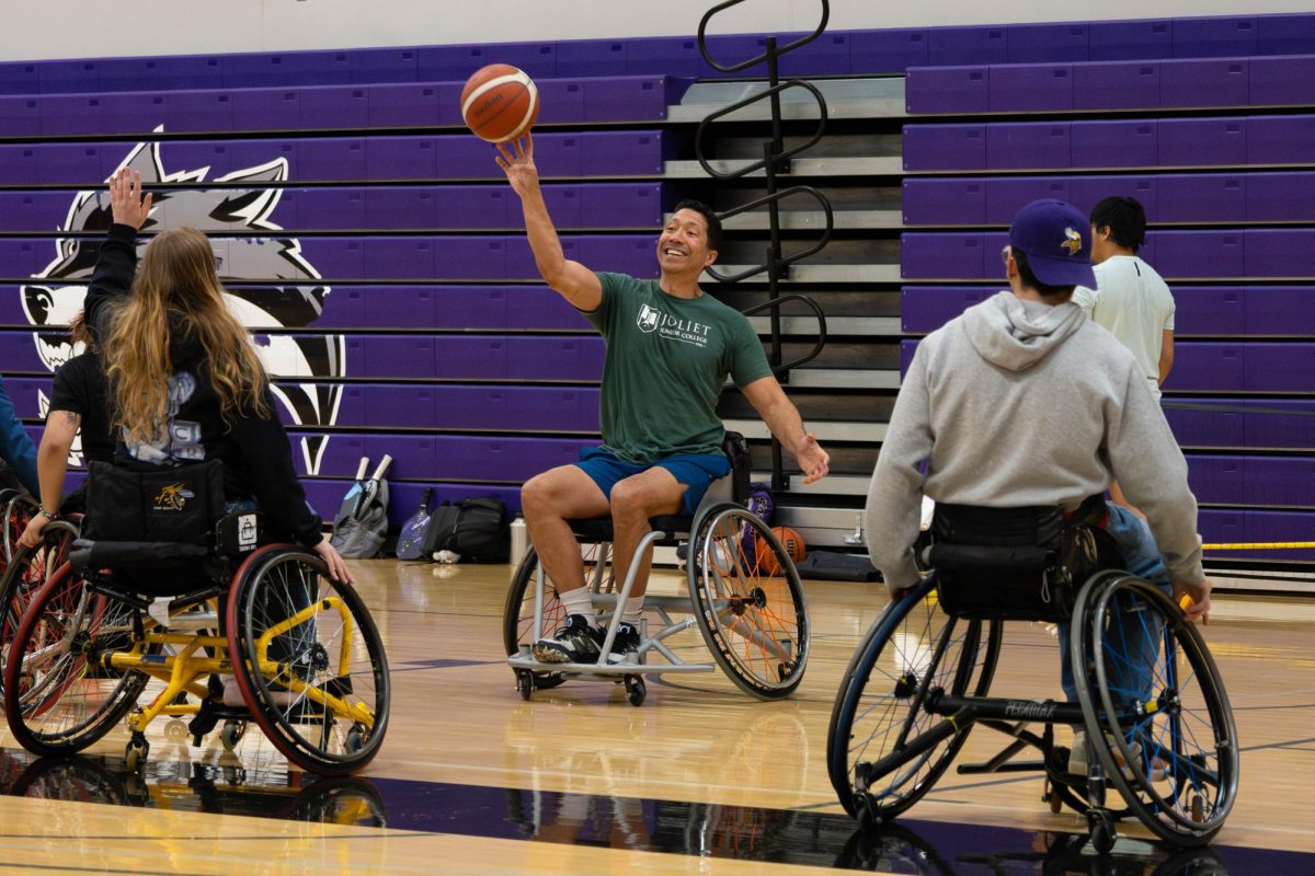 Disability Awareness Club partnered with Lincolnway Special Recreation Center to host wheelchair basketball. The event took place on Tuesday, April 28, from 4:00 - 5:30 p.m. in the Event Center Gymnasium during Open Gym. 