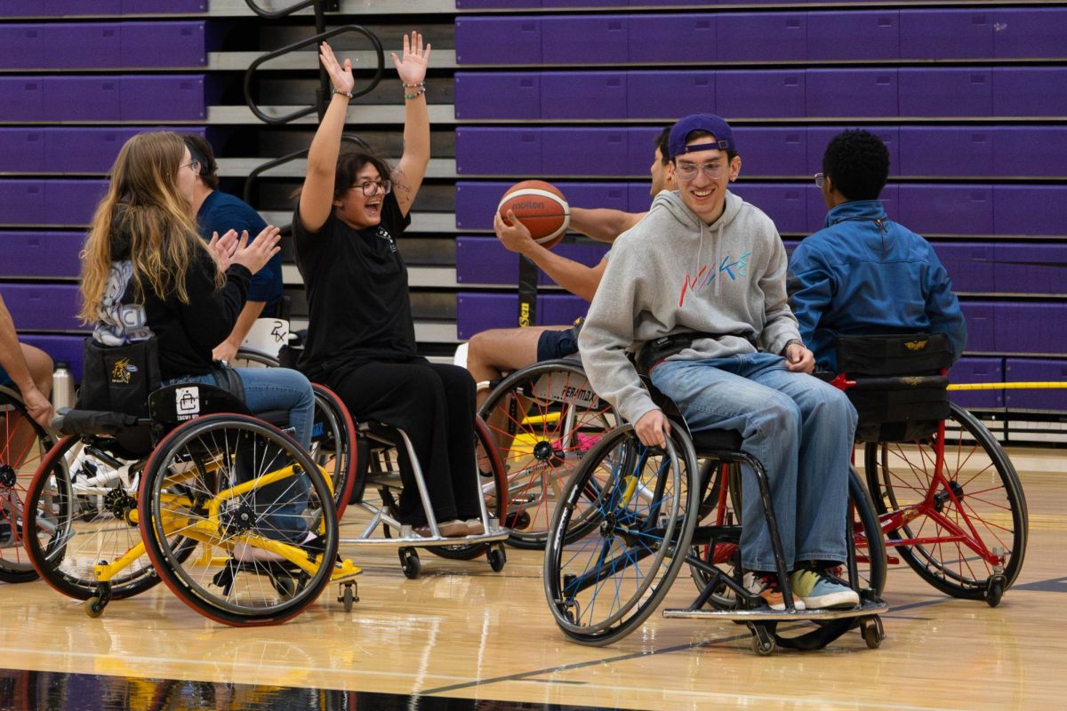 Disability Awareness Club partnered with Lincolnway Special Recreation Center to host wheelchair basketball. The event took place on Tuesday, April 28, from 4:00 - 5:30 p.m. in the Event Center Gymnasium during Open Gym. 